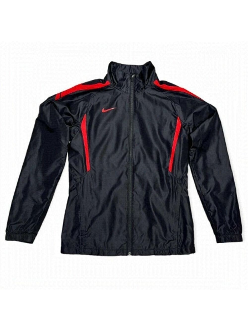 Nike Lightweight Swoosh Red & Black Running Jacket - Womens Small